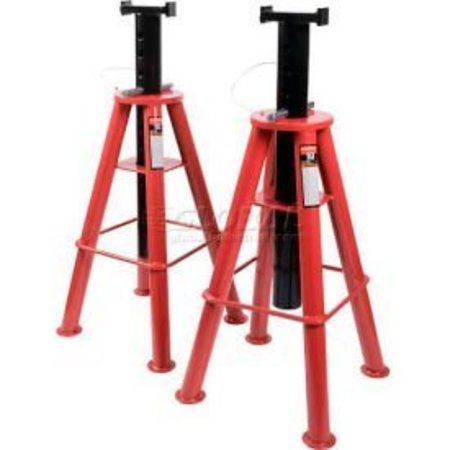 SUNEX Sunex® Tools 1410 10 Ton High Height Pin Type Jack Stands, Steel Base, Pair 1410